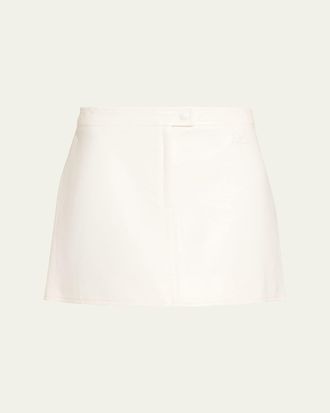 Courr&egrave;ges Reedition Vinyl Mini Skirt