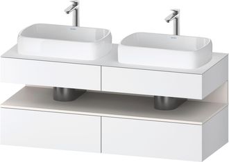 Duravit Qatego Meuble Sous-lavabo En Console, 2 Tiroirs, 2 - Duravit