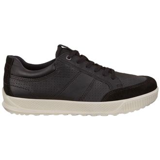 Ecco Ecco Byway 501564 Leather Mens Lace Up Trainers - Black - Size:UK 10.5-11