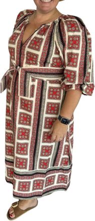 The Great. Pampas Dress In Red