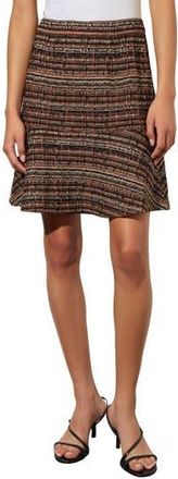 Ming Wang Ruffle Tweed Miniskirt in Cnut/cml/mul at Nordstrom Rack, Size X-Large