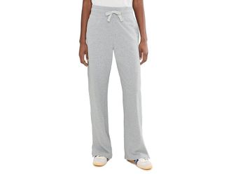 Pact Cloudknit Wide Leg Pants Womens Clothing Heather Grey : MD, Cotton/Elastane