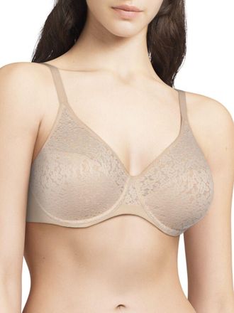 Chantelle Womens Easy Feel Norah Covering Moulded Bra - Beige polyamide - Size 32FF