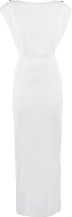 Elisabetta Franchi Midi Dresses, female, White, Size: XS Abito di maglia