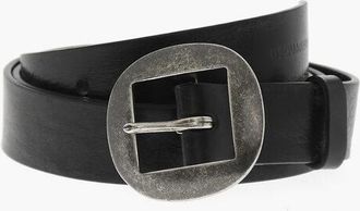 Dsquared2 Leather Belt with Tonal Logo 30mm size 80