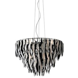 Netlighting Likit 13 Light Pendant Ceiling Light Chrome in Grey