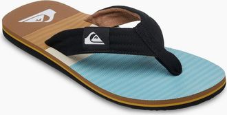 Quiksilver Mens Quiksilver Mens Molokai Screen Flip Flops - Tobacco Brown Tijuana - Size: 10