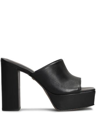 Carrano 100mm leather sandals - women - Calf Leather/Calf Leather/Rubber/Calf Leather - 41 - Black
