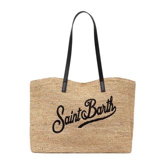 MC2 Saint Barth Borsa Citt&agrave; in Rafia - - Bags - Donna - Beige - ONE SIZE