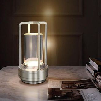 OEM L&aacute;mpara De Mesa Led, Regulador T&aacute;ctil Inal&aacute;mbrico, Linterna Recargable, Bater&iacute;a Recargable Usb-c, L&aacute;mpara De Mesa Para Interiores Y Exteriores, Adecua