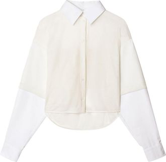 Off-white Baseball long-sleeve mesh shirt - women - Polyester - 42