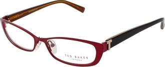 Ted Baker Ladies Red Oval Eyeglass Frames Tb-B218-Ras-51