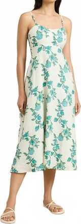 Hannah Art Wear Elena Midi Dress In Pomegranate Jade