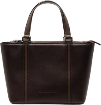 Burberry Pre-owned Vintage Handtas - Dames - Vintage Handtas - Bruin - ONE Size - Leer - Vintage