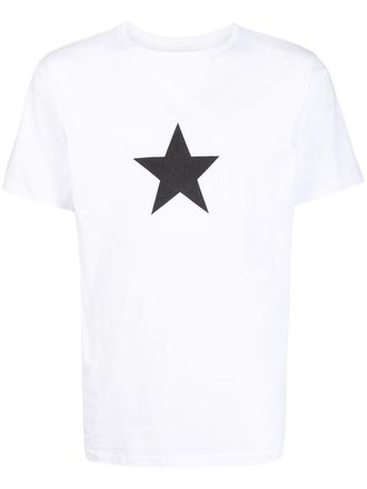 agnès b. Coulos star-print T-shirt - men - Cotton - 1 - White