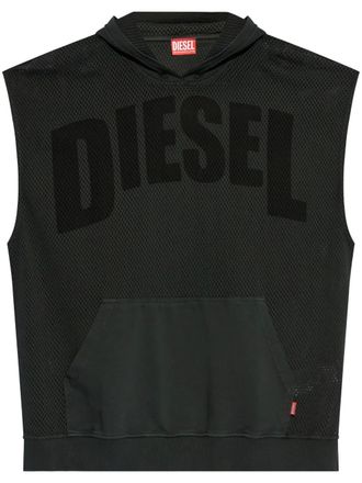 Diesel S-BOXT-SL-Mesh hoodie - Zwart