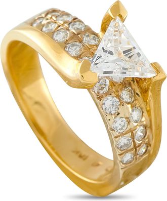Luxury Bazaar 18K Yellow Gold 1.40ct Diamond Ring MF19-070226