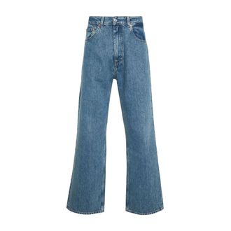 Our Legacy Straight Jeans, male, Blue, Size: W34 Blue Denim Jeans Straight Leg