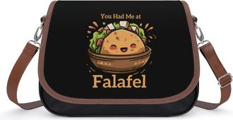 Generic You Had Me at Falafel Fashion Womens Crossbody Bags Novelty Handbag Shoulder Bag Purse
