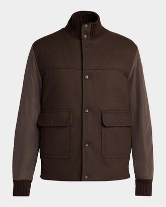 Moncler Men & apos;s Urvalis Hybrid Down Blouson Jacket