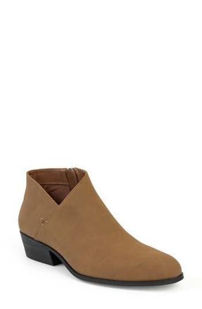 Aerosoles Cayu Almond toe Bootie in Tan Fx Tumbled Nubuck at Nordstrom Rack, Size 8