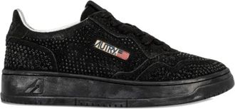 Autry Medalist Low Crystal - Dames - Sneakers - Zwart - 41 EU - Katoen - Schoenen