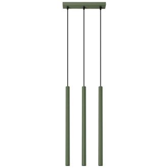 Wonderlamp L&aacute;mpara Colgante Vacu Verde, 3 Luces