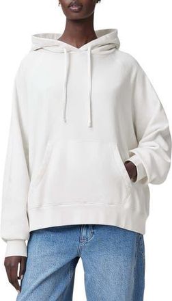 AllSaints Fuse Talon Oversize Hoodie in Ashen White at Nordstrom Rack, Size Large
