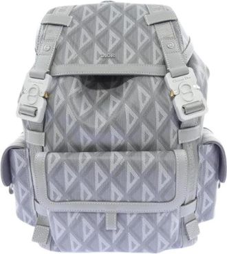Dior Pre-owned HIT THE Road CD Diamond Backpack - Dames - Vintage Rugzakken - Grijs - ONE Size - Vintage