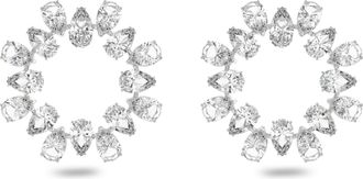 Swarovski Millenia Womens Base Metal Hoop Earrings - Silver 5601509 Metal (archived) - One Size