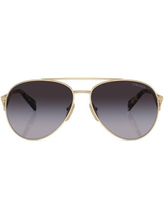 Prada Zonnebril met piloten montuur - Goud