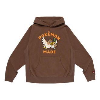 Human Made x Pokemon Made Farfetchd Heavyweight Hoodie Brown XX30CS006-BROW