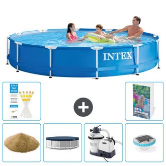Intex Piscina Con Estructura Redonda - 366x76 Cm - 7-piezas S56
