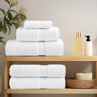 Berkfield Home Premium Sauna Towels SOLUND 25pcs White 80x200cm 600gsm