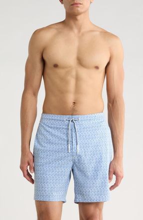 Johnnie-O Barcelona Swim Trunks in Navy at Nordstrom, Size Xx-Large