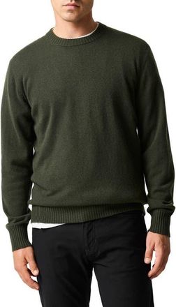 Rodd & Gunn Stewart Island Wool & Cahsmere Crewneck Sweater in Fatigue at Nordstrom, Size Xxx-Large