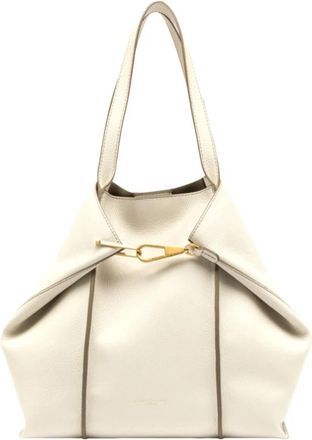 Gianni Chiarini Zahara Tote - Dames - Shoppers - Beige - ONE Size - Leer - Tassen