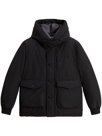 Woolrich Ramar padded jacket - men - Cotton/Polyamide/Feather/Duck Down/Polyester - 3XL - Black