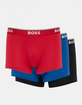 HUGO BOSS Mens BOSS Orange 3 Pack Mens Power Trunks NOS - Red/Blue/Black 962 - Size: 33/32/32