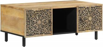 vidaXL Mesa De Centro De Madera Maciza Mango 100x54x40 Cm Vidaxl