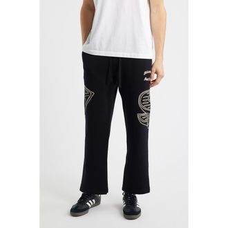 Billionaire Boys Club Dual Graphic Cotton Sweatpants in Black at Nordstrom Rack, Size Xx-Large R