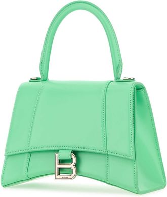 Balenciaga Womens Mint Green Leather Small Hourglass Handbag Mintgreen Borse A Mano Bag