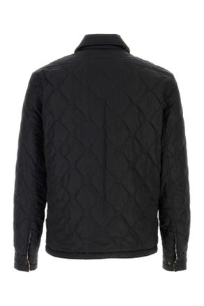 Burberry Mens Quilted Nylon Reversible Jacket Black