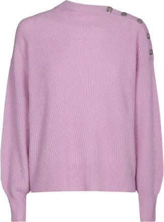 Caroline Biss Caroline Biss - Top lange mouw 4210 - Dames - Truien - Paars - Maat: 3XL