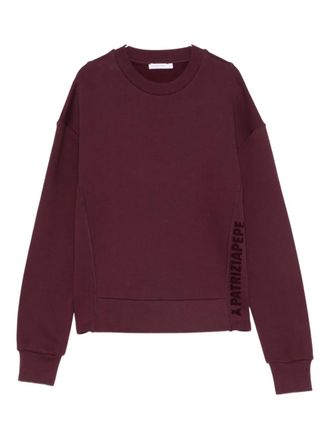 Patrizia Pepe cotton sweatshirt - women - Cotton - III - Purple