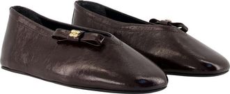 Ganni Jenny Ballet Flat - Brown