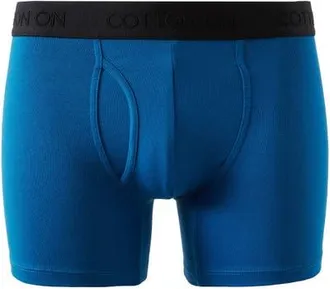 Cotton On Mens Mens Organic Cotton Boxer Brief in Rave Blue at Nordstrom, Size Medium