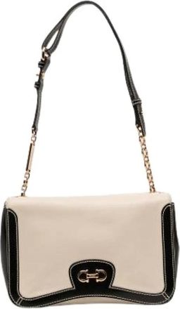 Ferragamo Pre-owned Shoulder Bags, female, Multicolor, Size: ONE SIZE Pre-owned Leather Shoulder Bag
