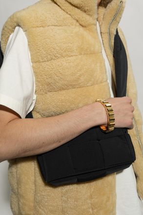 Bottega Veneta Silver Bracelet, Mens, Gold