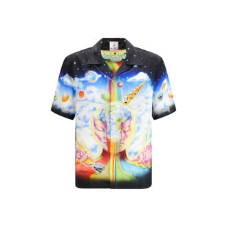 Casablanca Silk Pattern Mens Shirt